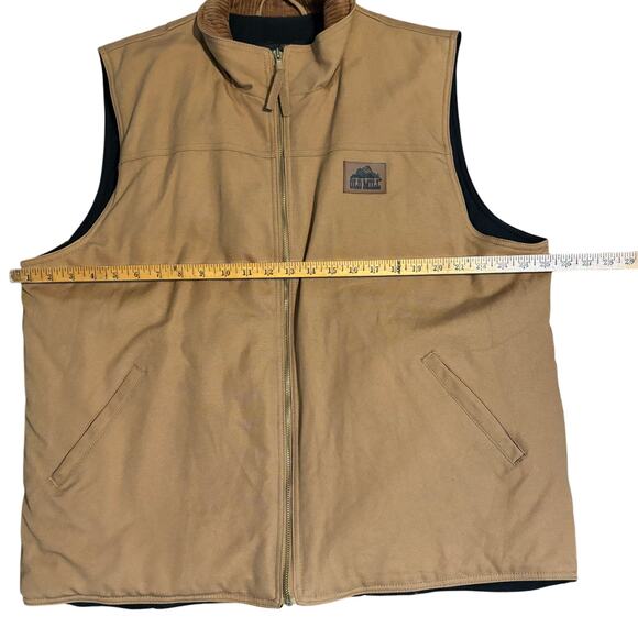 Old Mill Canvas Men Size XL Thinsulate Insulate Padded Brown Canvas Work Vest - Picture 5 of 7